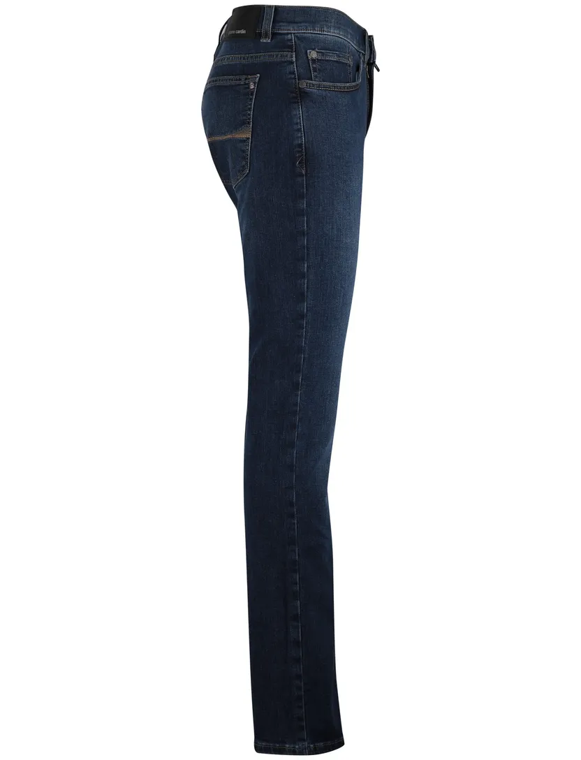 Pierre cardin jeans blauw effen katoen