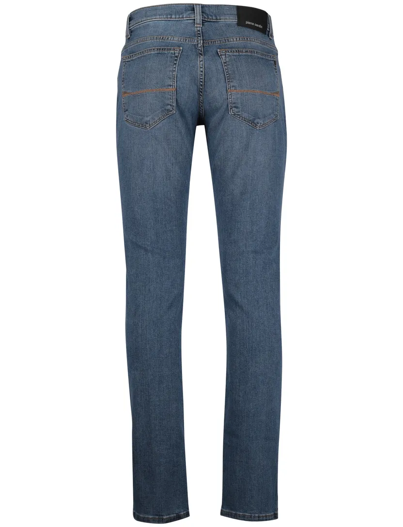 Pierre cardin jeans blauw effen katoen