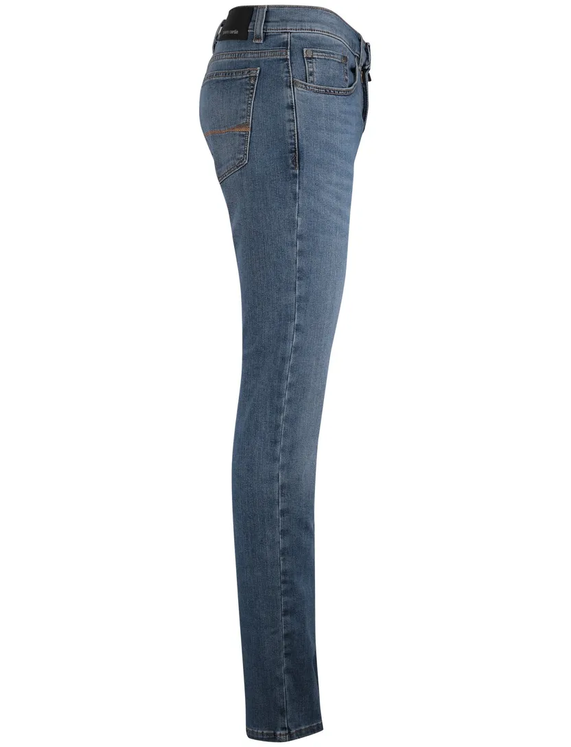 Pierre cardin jeans blauw effen katoen