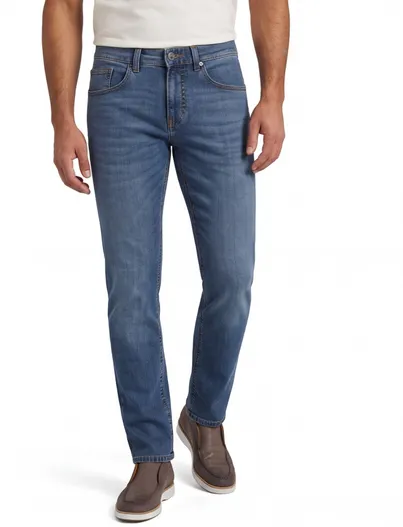 Pierre Cardin Pierre cardin jeans blauw effen slim fit
