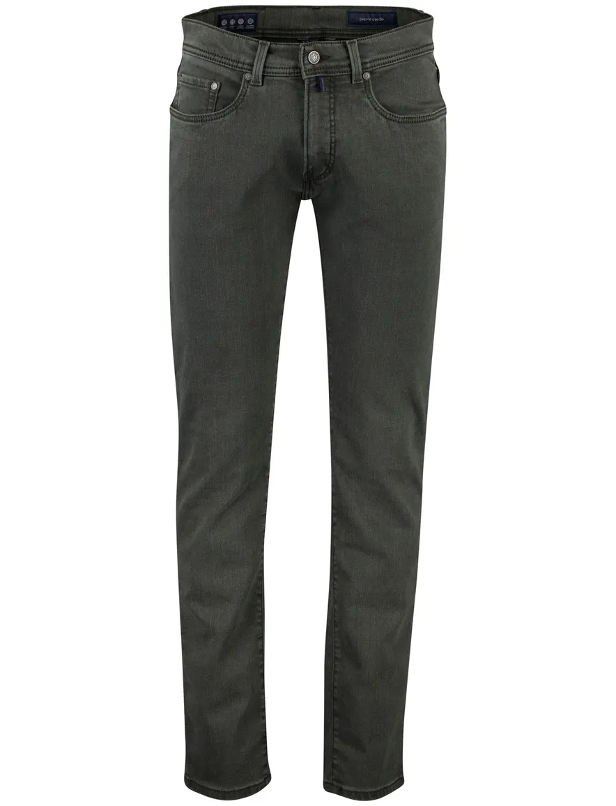 Pierre Cardin lyon tapered fit jeans donkergroen