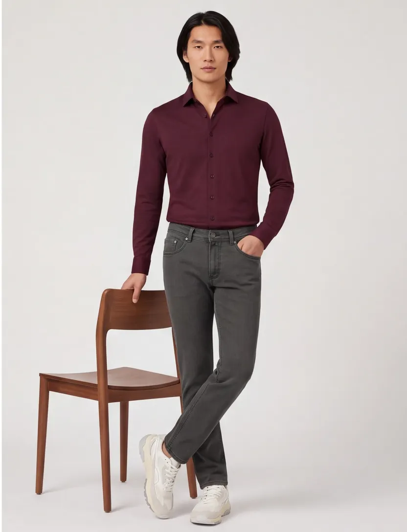 Pierre Cardin denim jeans Lyon Tapered fit donkergroen