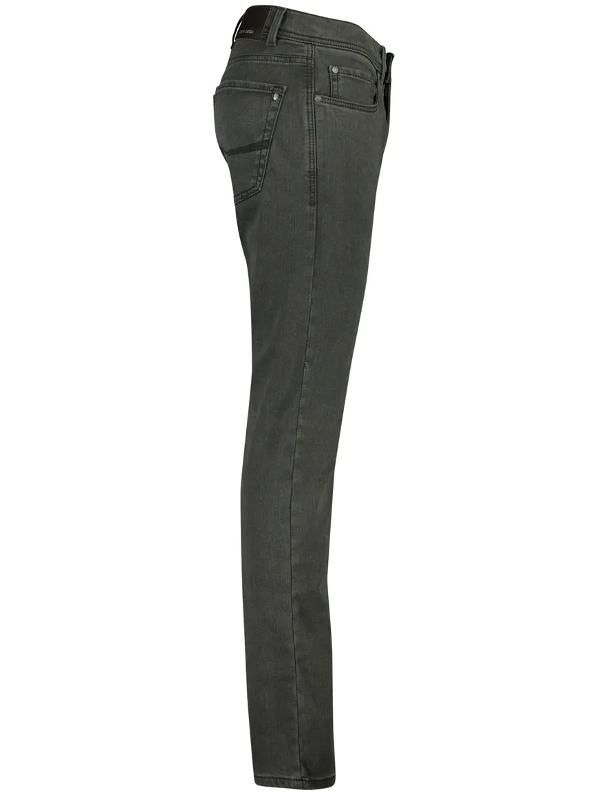 Pierre Cardin lyon tapered fit jeans donkergroen