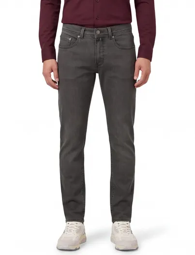 Pierre Cardin Pierre Cardin denim jeans Lyon Tapered fit donkergroen