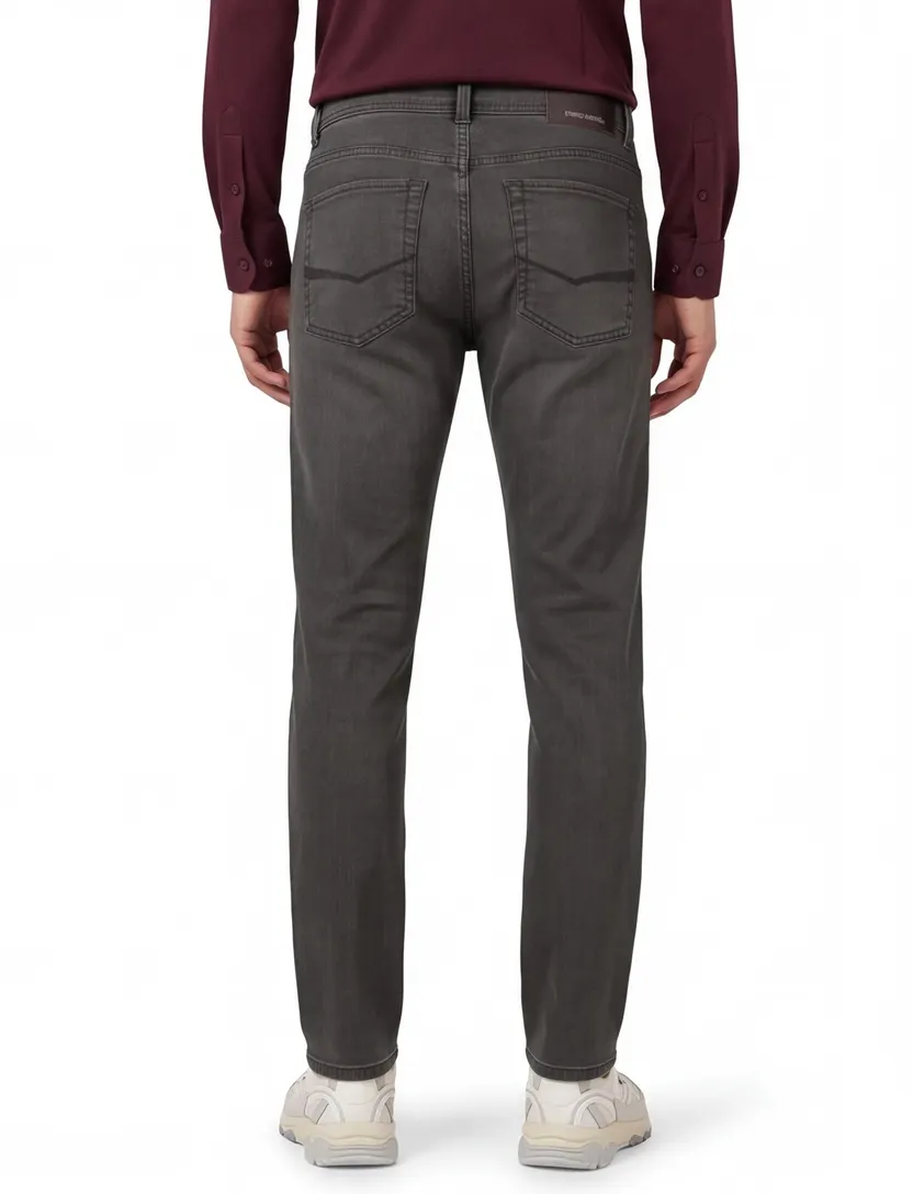 Pierre Cardin denim jeans Lyon Tapered fit donkergroen