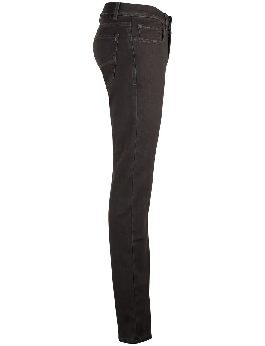Pierre cardin jeans bruin effen katoen