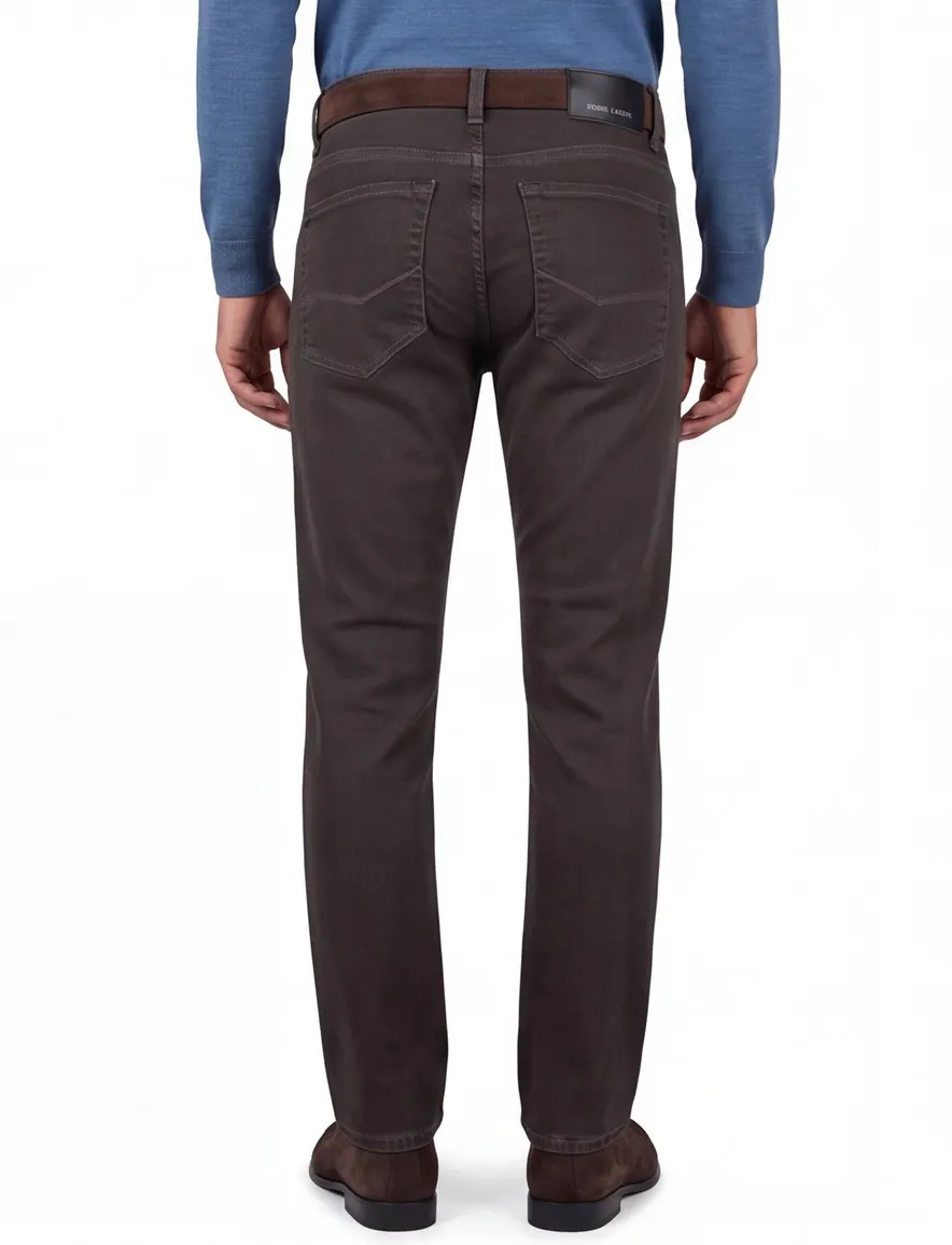 Pierre Cardin pantalon 5-pocket bruin