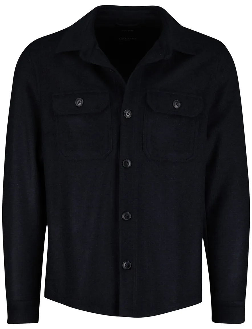 Cavallaro Delisio overshirt donkerblauw