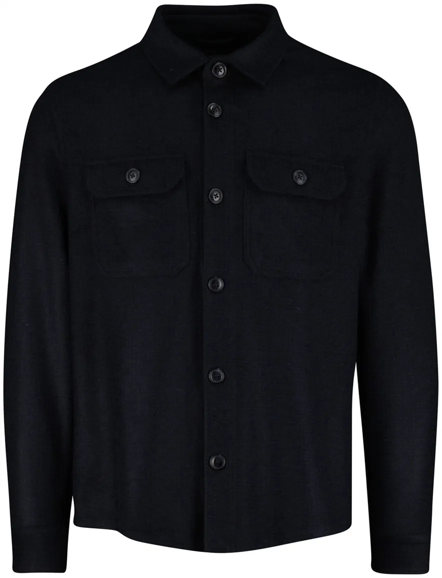 Cavallaro Delisio overshirt donkerblauw