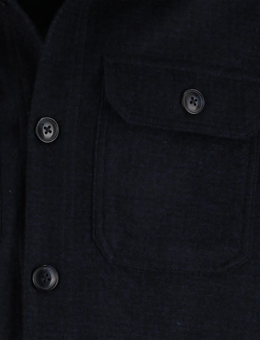 Cavallaro Delisio overshirt donkerblauw