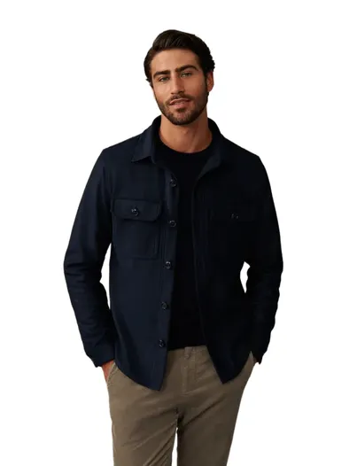 Cavallaro Cavallaro Delisio overshirt donkerblauw