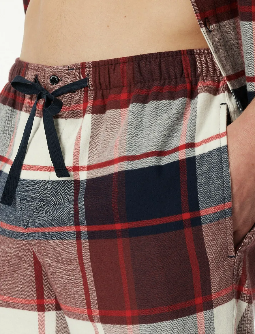 Schiesser pyjama geruit rood