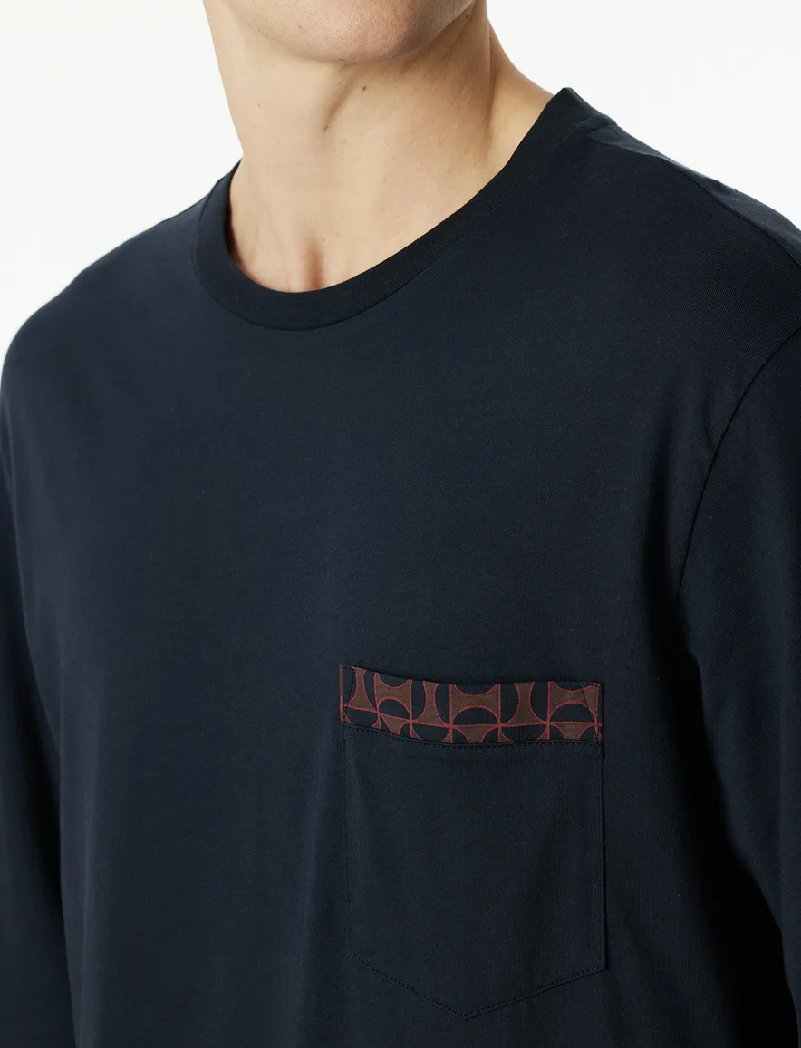 nachthemd Schiesser donkerblauw