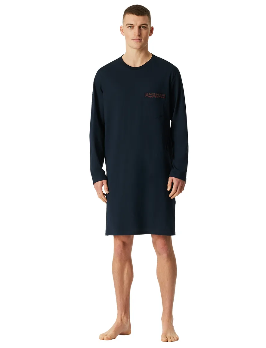Schiesser nachthemd donkerblauw
