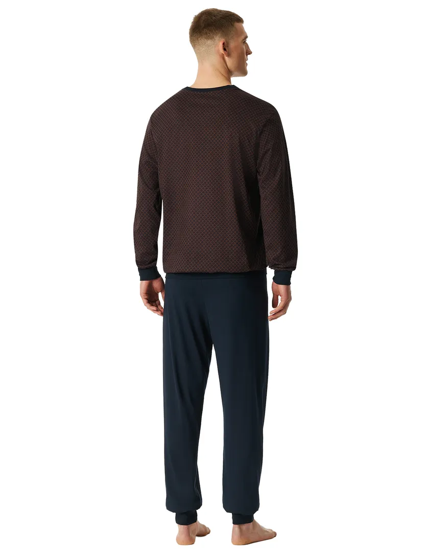 Schiesser pyjama rood geprint