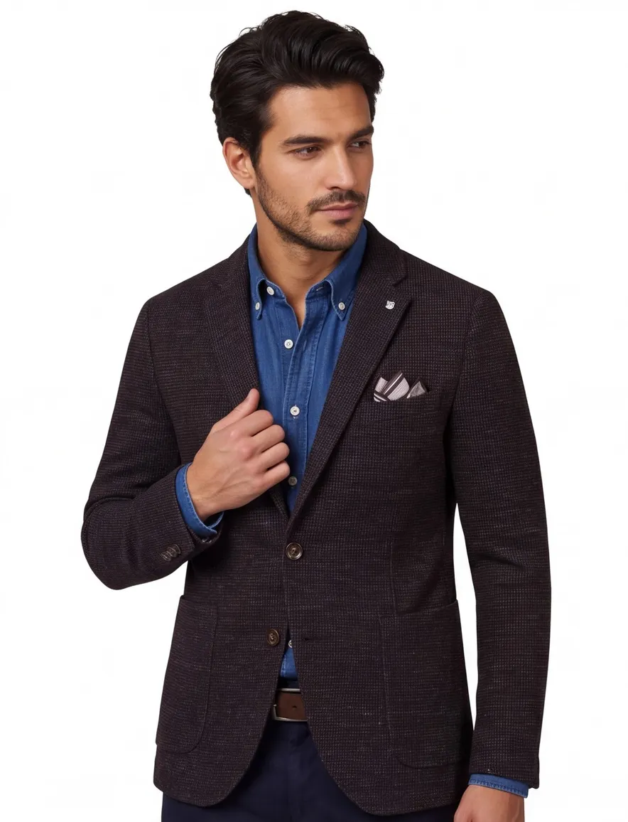 Born with Appetite Colbert bruin gemeleerd katoen