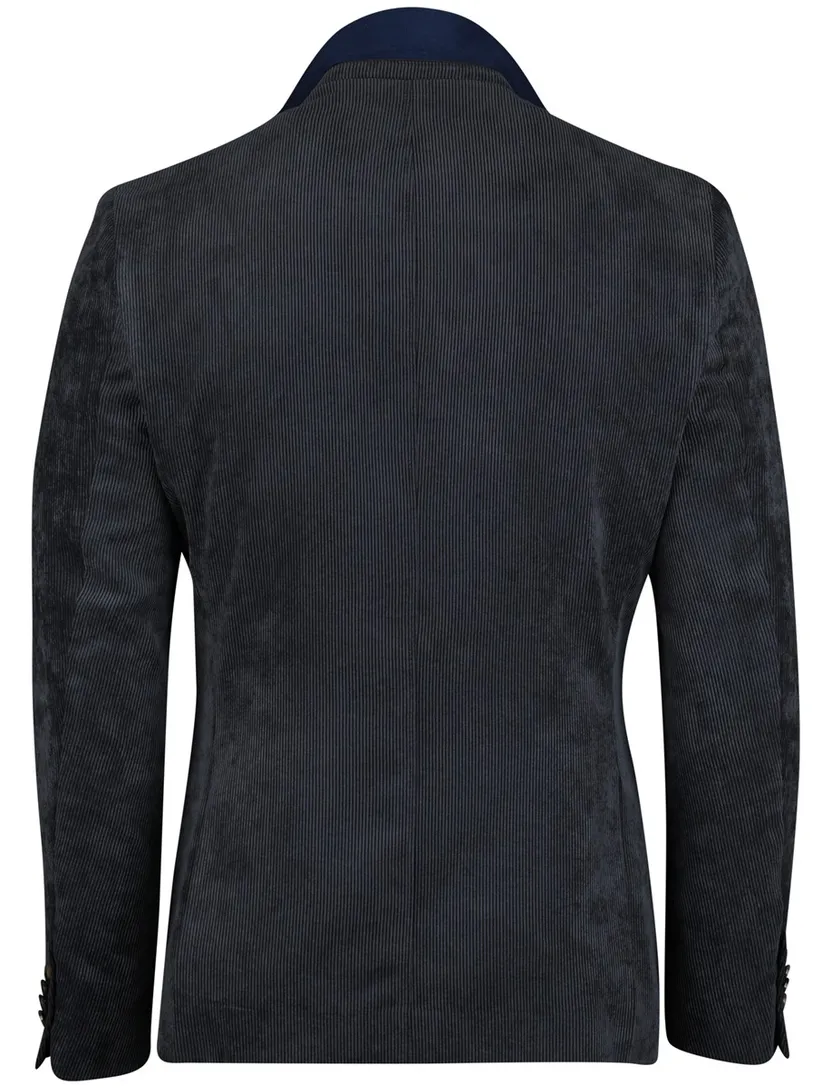 Colbert Scotland Blue donkerblauw Corduroy vier zakken