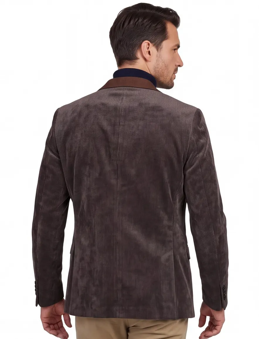 Scotland Blue colbert bruin rib