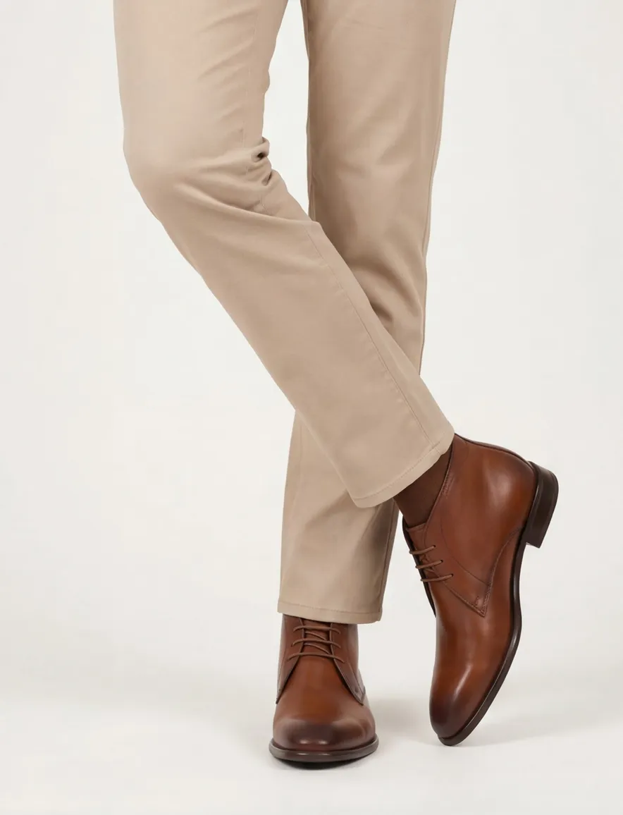 Giorgio veterschoen cognac leer