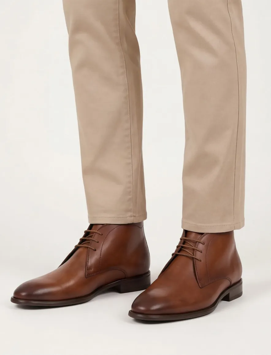 Giorgio veterschoen cognac leer