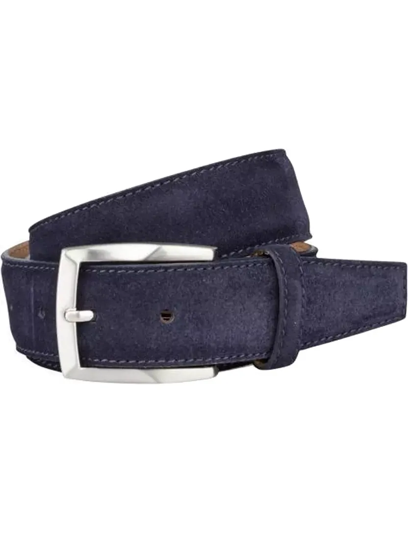Riem Lindenmann suède donkerblauw