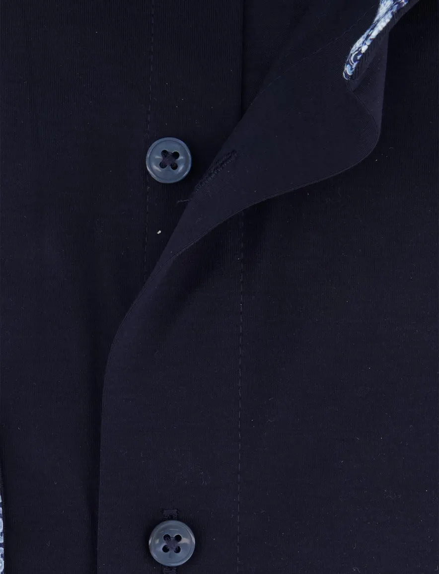 Olymp modern fit overhemd katoen na navy