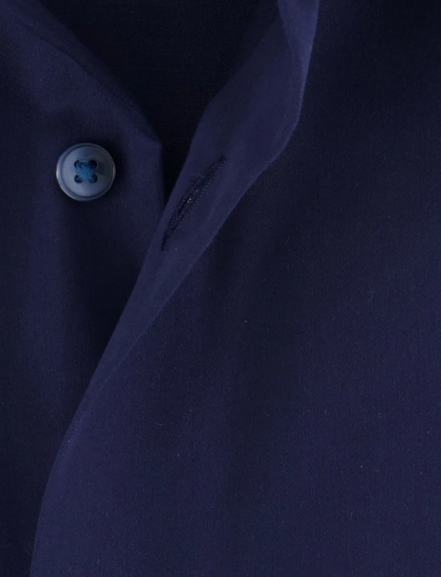 Olymp overhemd effen blauw modern fit katoen