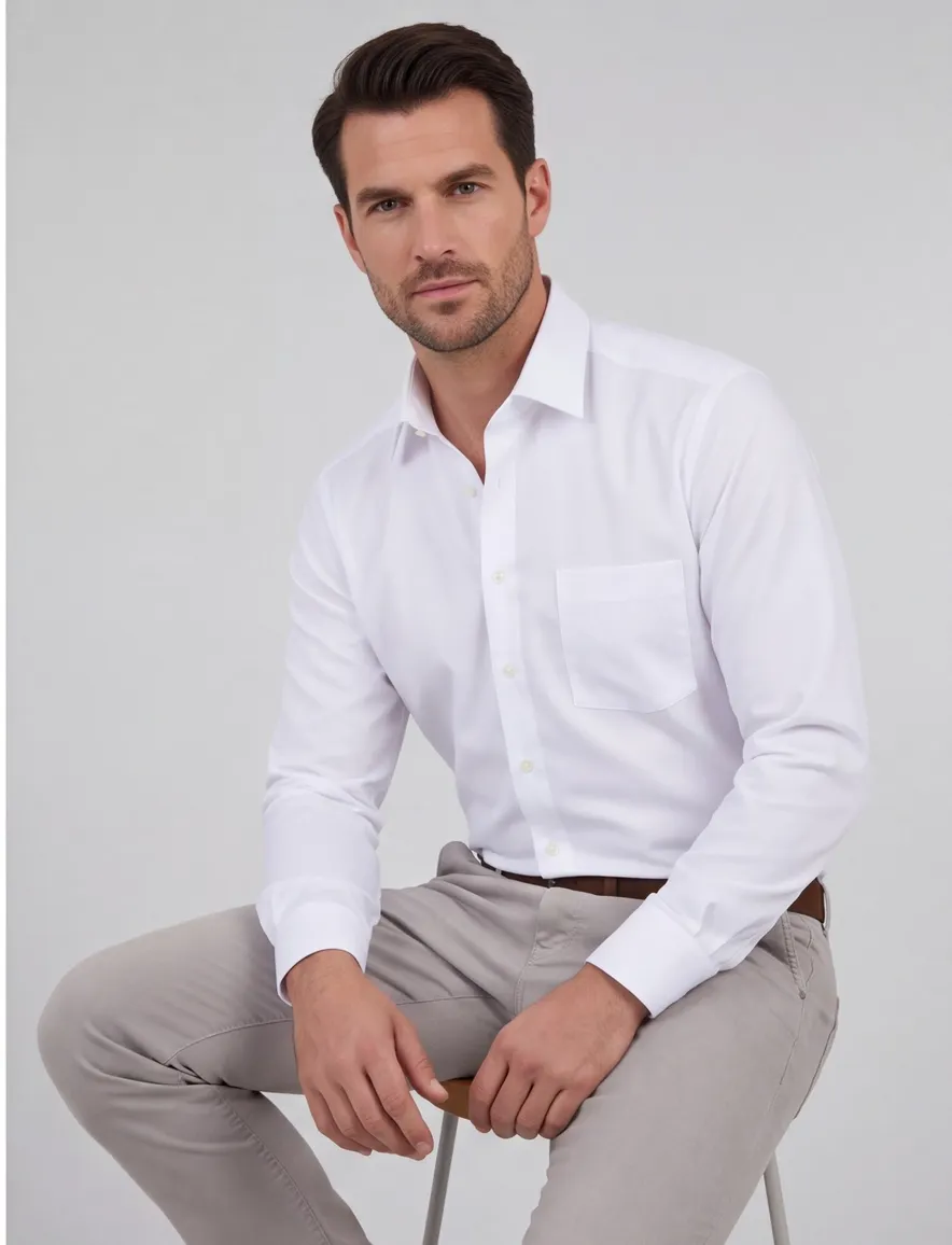 OLYMP Comfort Fit overhemd wit