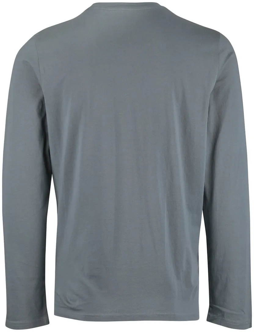 Schiesser lange pyjama blauw katoen