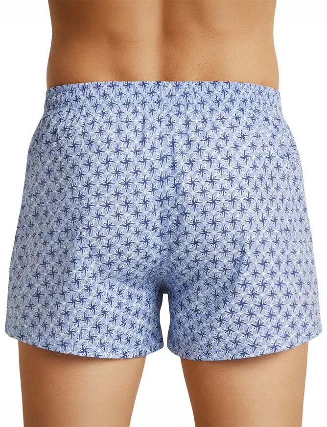 Deal boxershort lichtblauw sterren print