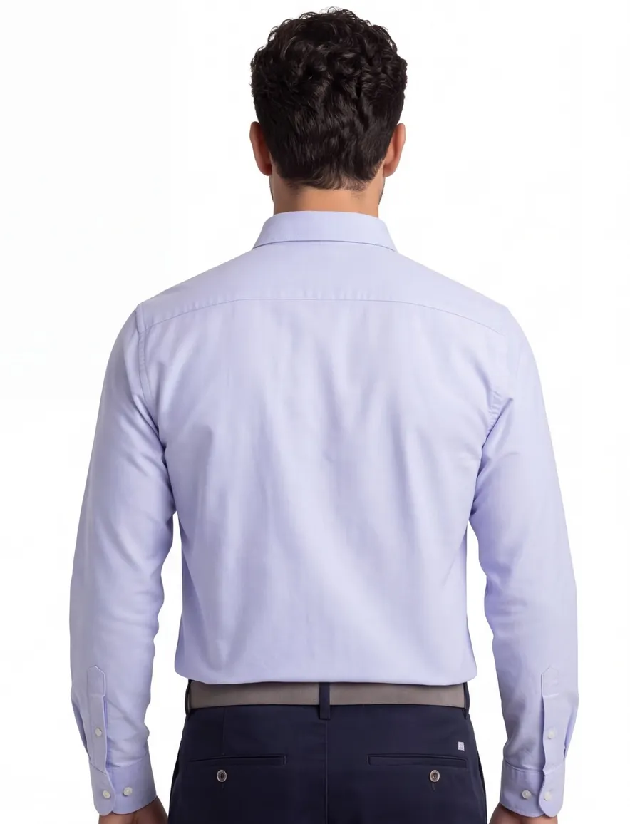 Ledub modern fit overhemd lichtblauw