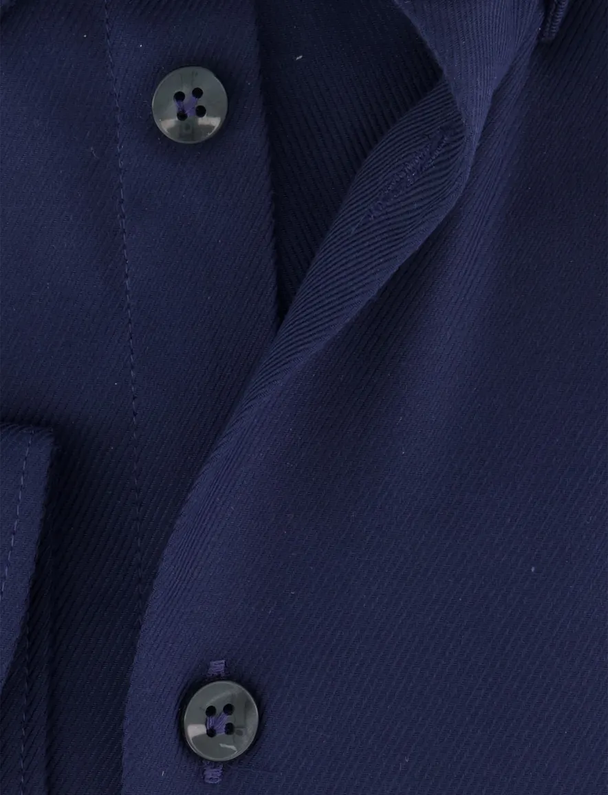 John Miller tailored fit overhemd katoen navy
