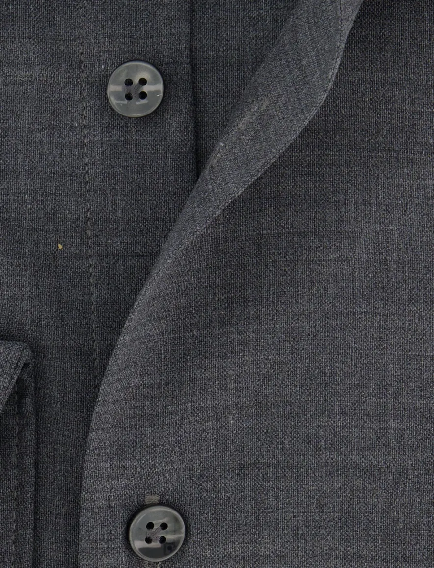 John Miller slim fit overhemd grij katoen