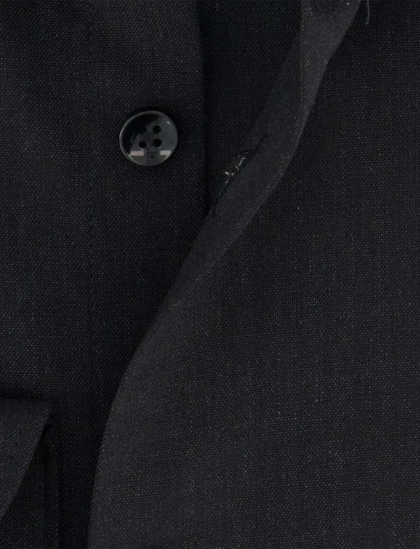 Donkergrijs John Miller Slim Fit overhemd wolblend
