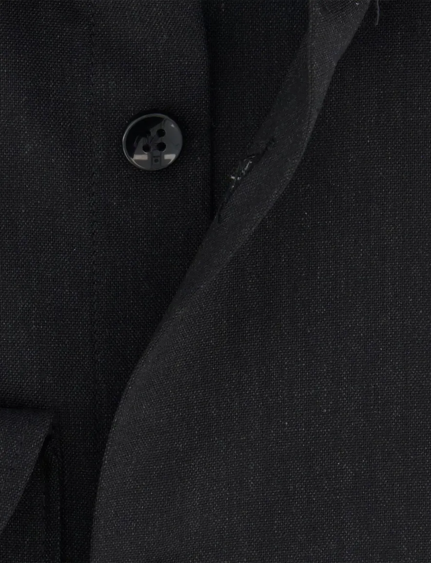 John Miller slim fit overhemd donkergrijs katoen