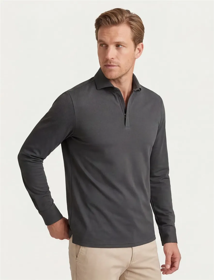 John Miller Shirt Overhemd groen slim fit rits