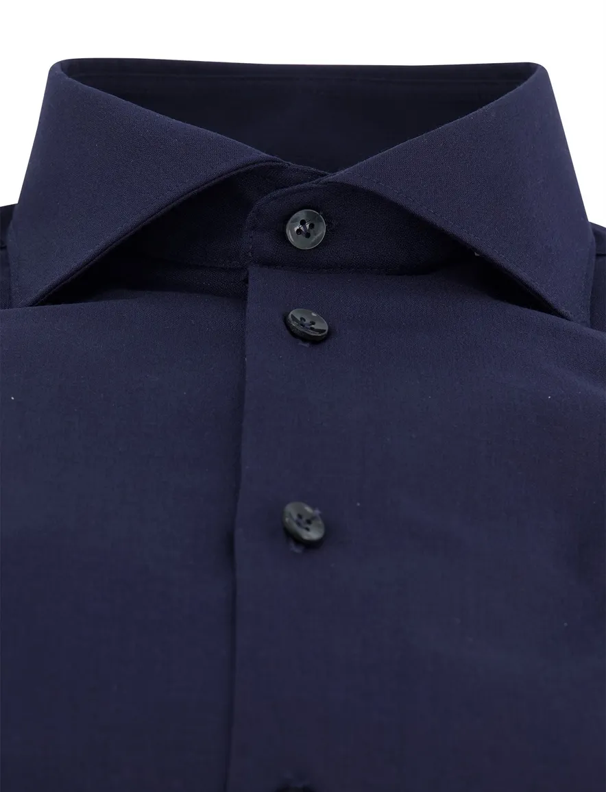 John Miller overhemd mouwlengte 7 donkerblauw
