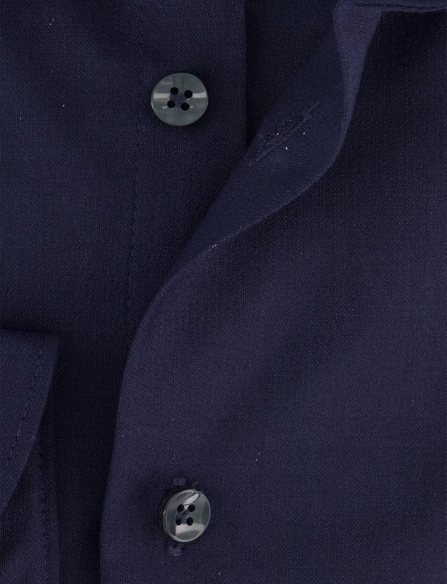 John Miller Slim Fit overhemd ml7 navy wolblend