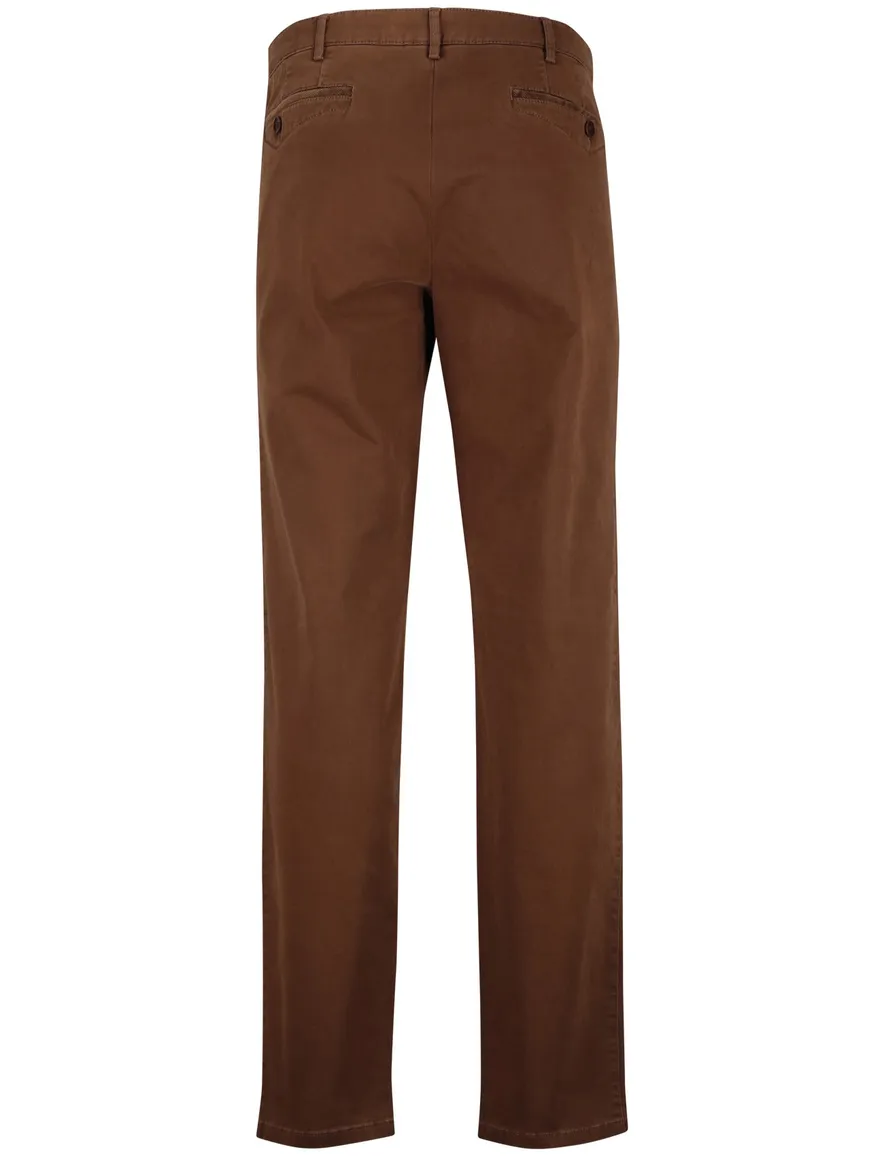 Meyer chino broek donkerbruin