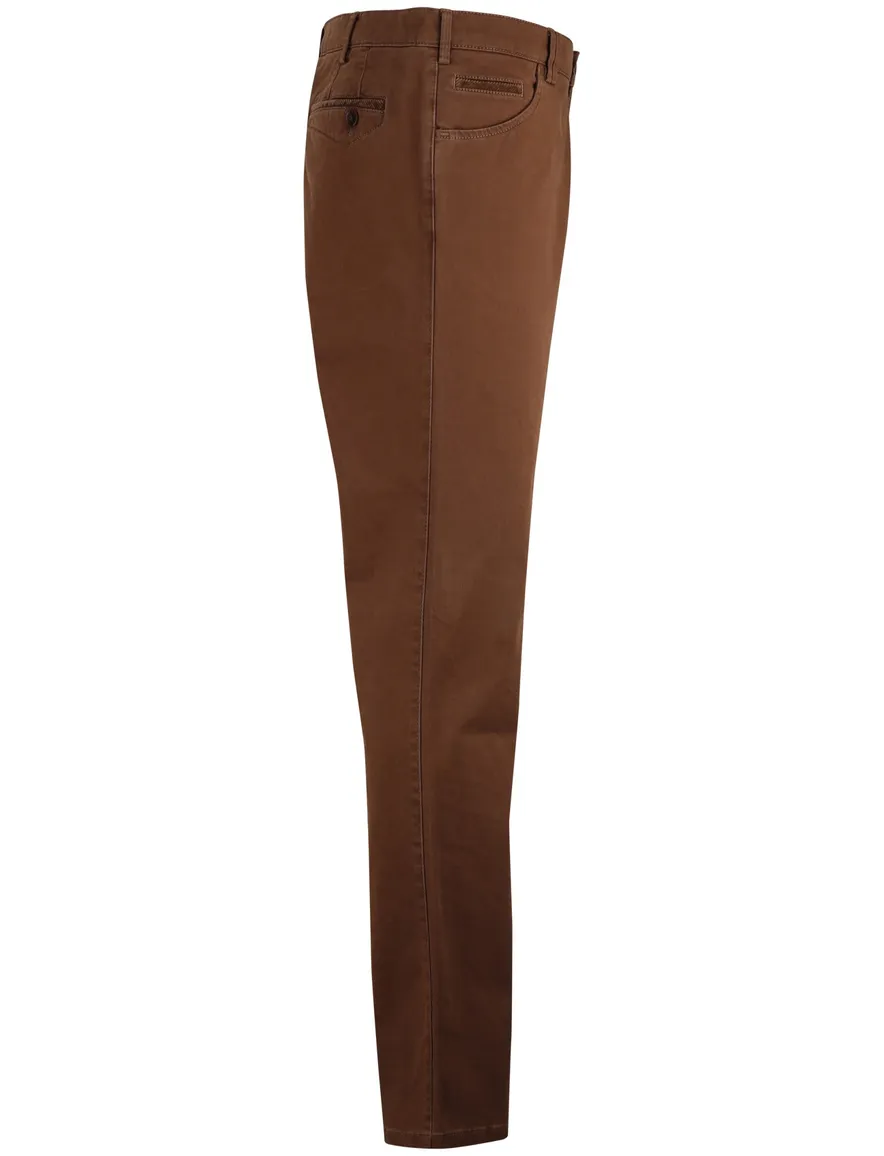 Meyer chino broek donkerbruin