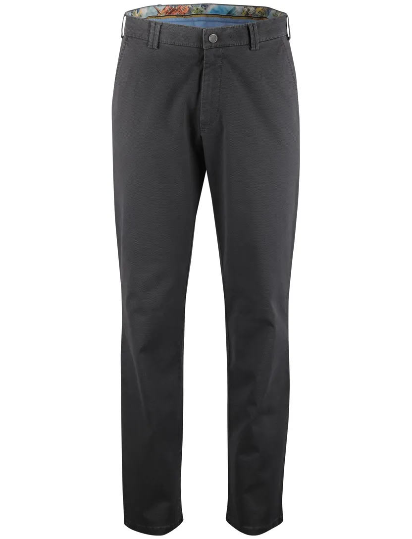 Katoenen chino Meyer Rio grijs