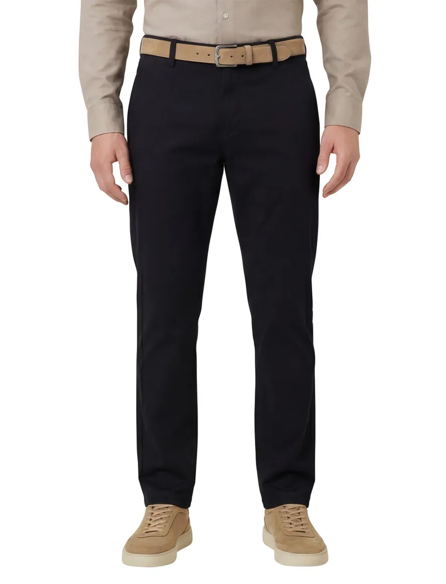 Meyer chino katoen navy
