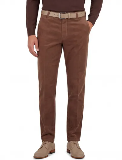 Meyer Katoenen corduroy Meyer Rio chino bruin