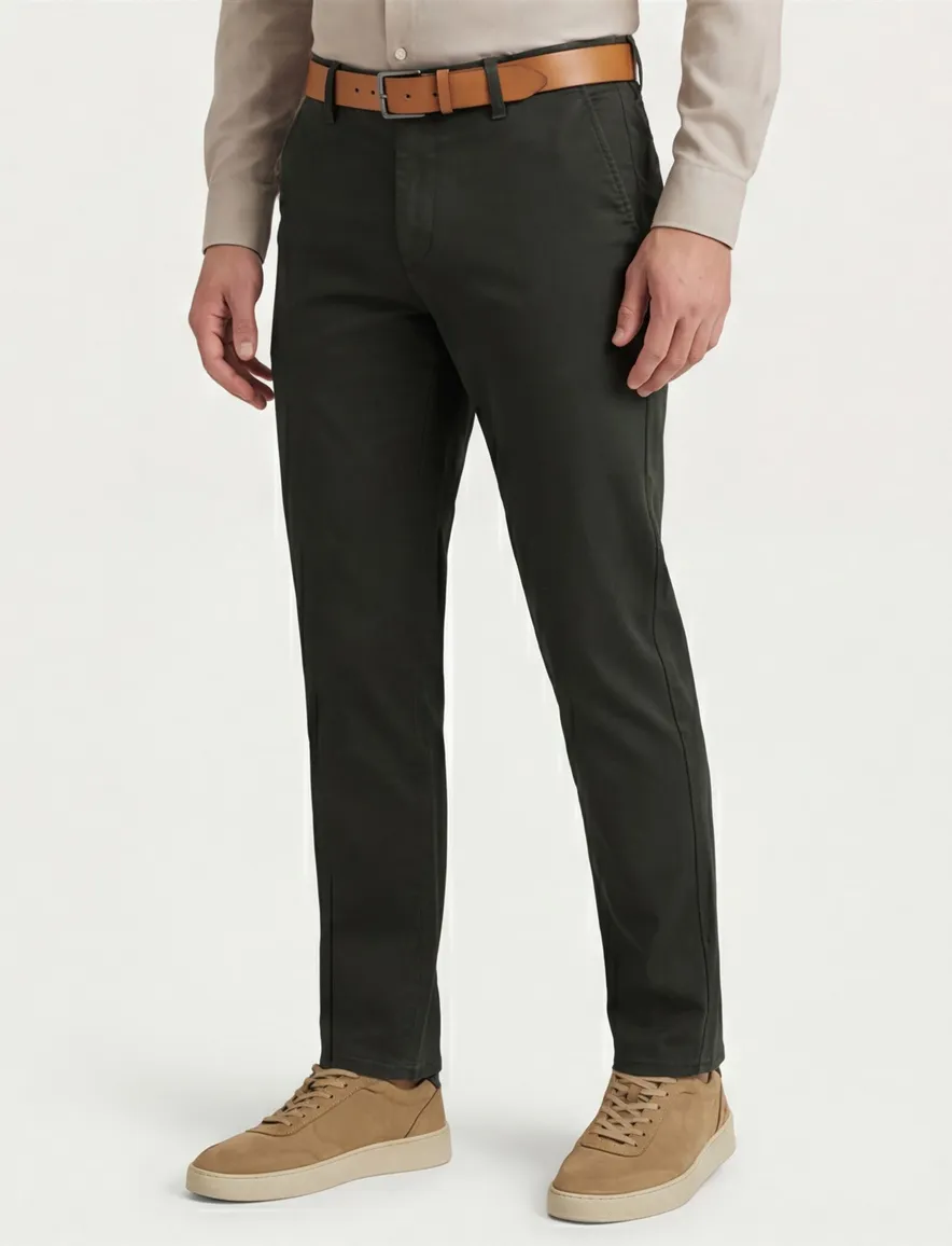 Meyer Rio pantalon chino donkergroen