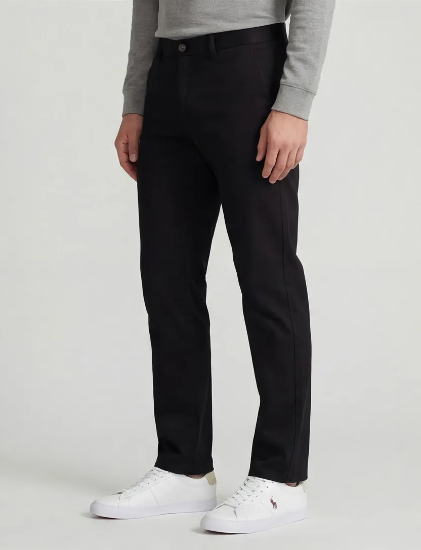 Meyer Rio chino katoen donkerblauw effen