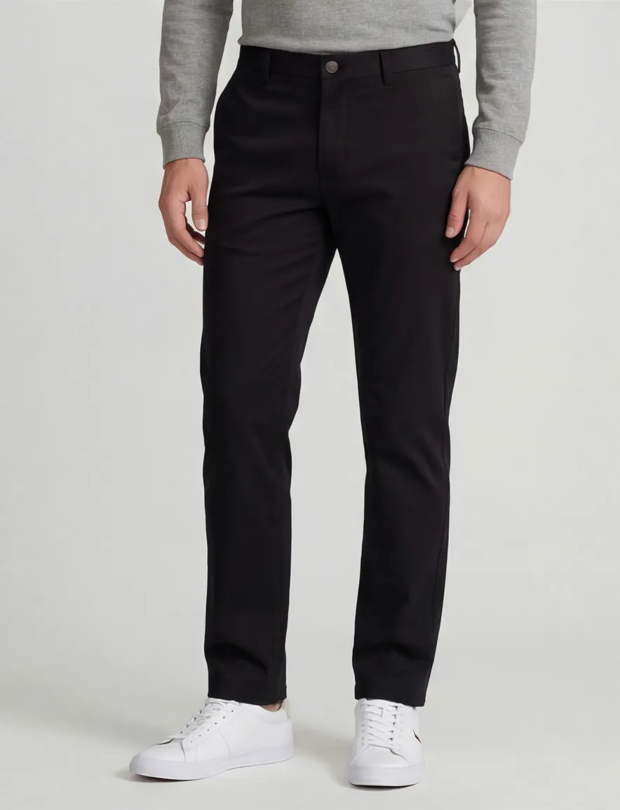 Katoenen chino Meyer Rio donkerblauw