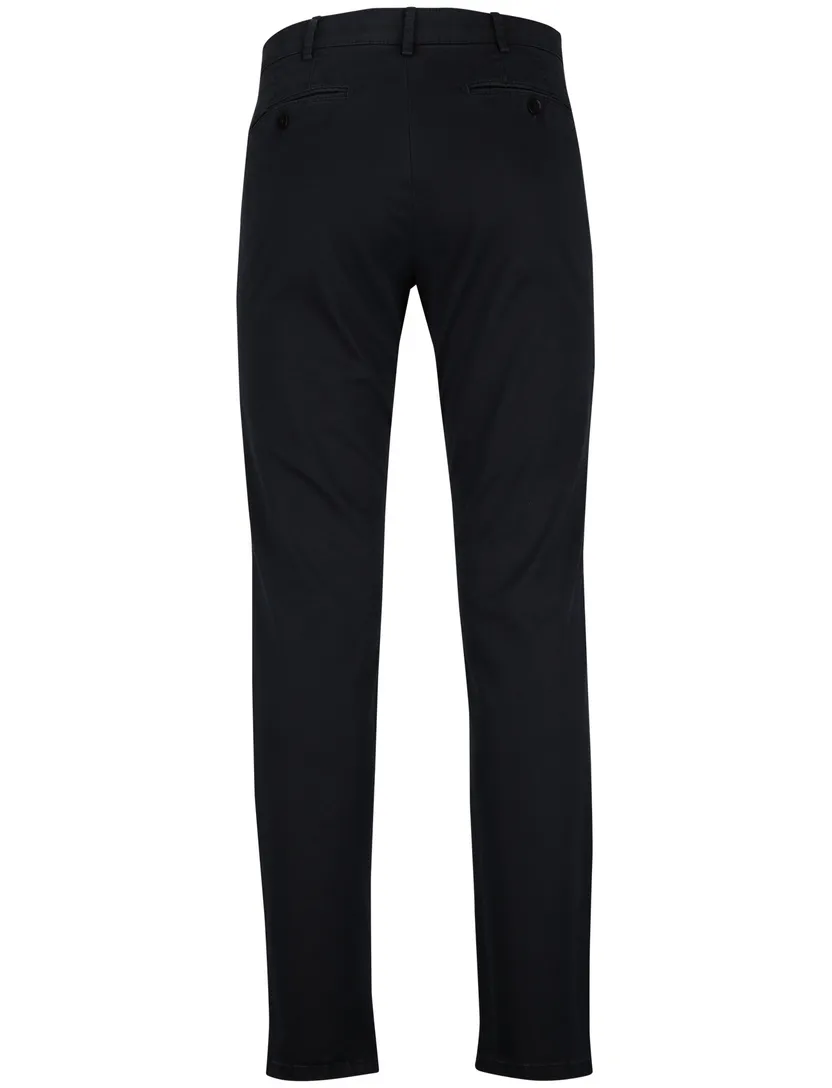 Meyer Rio chino katoen donkerblauw effen