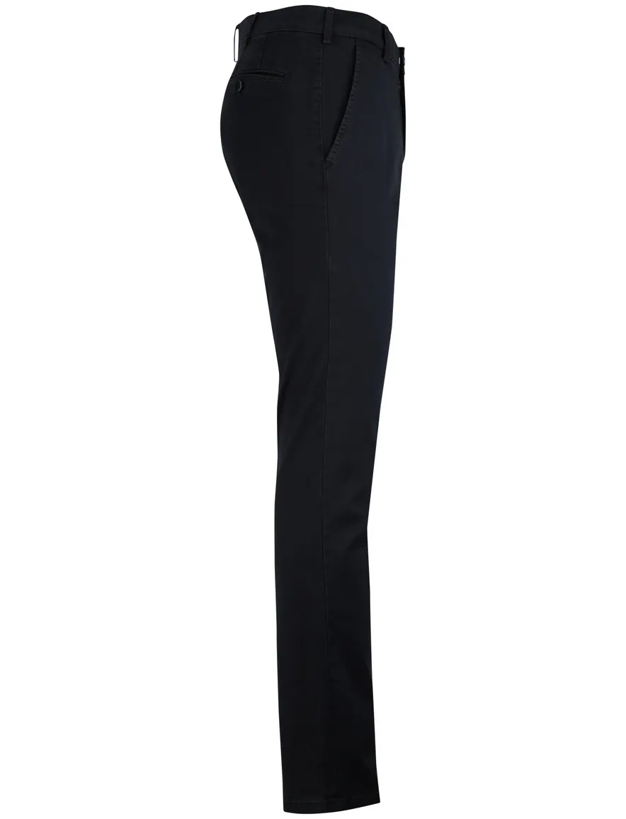 Meyer Rio chino katoen marineblauw