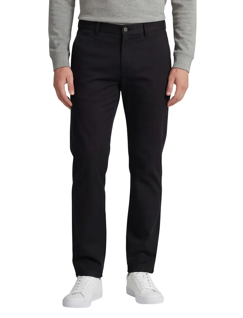 Meyer Rio chino katoen donkerblauw effen