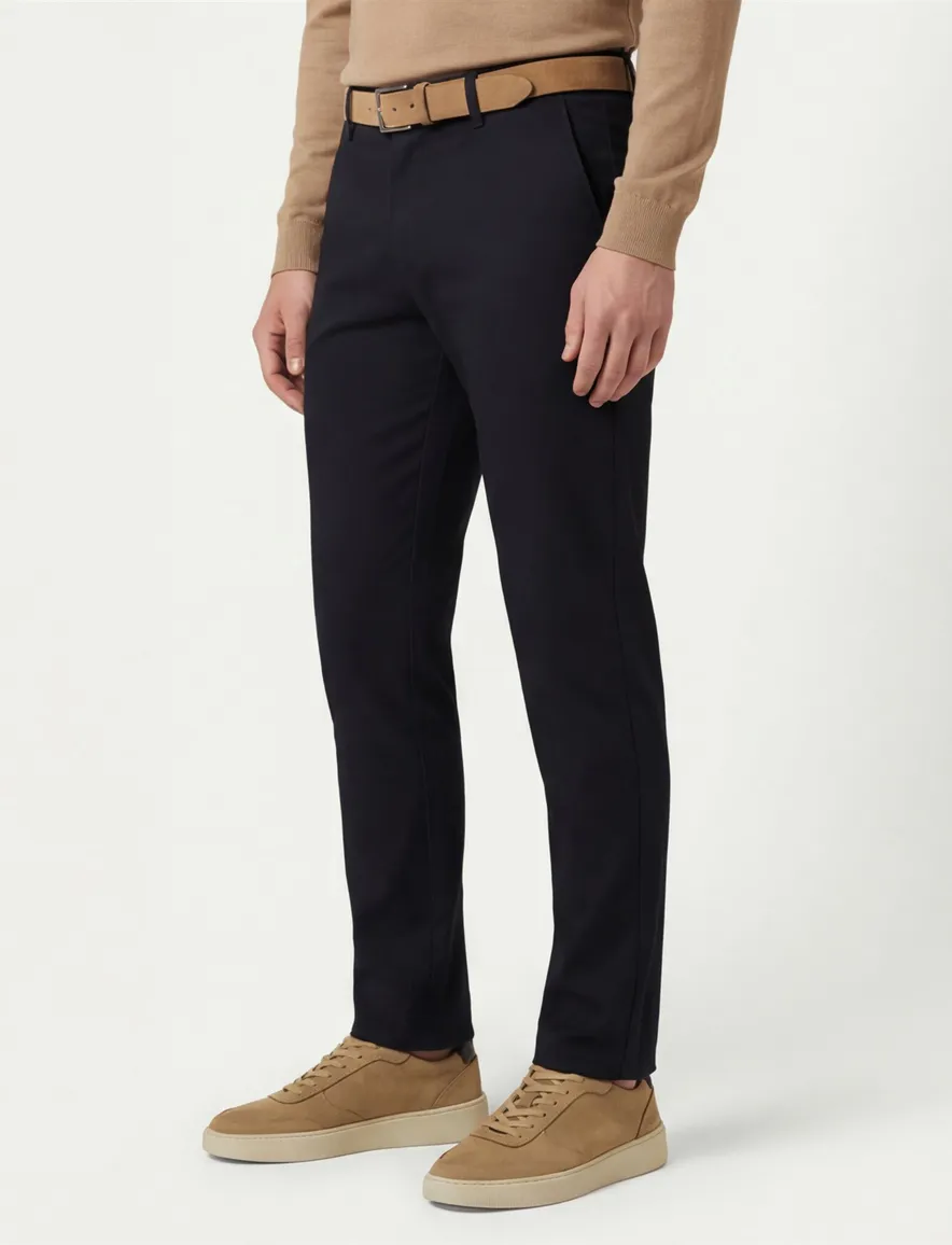 Meyer Rio chino katoen zwart